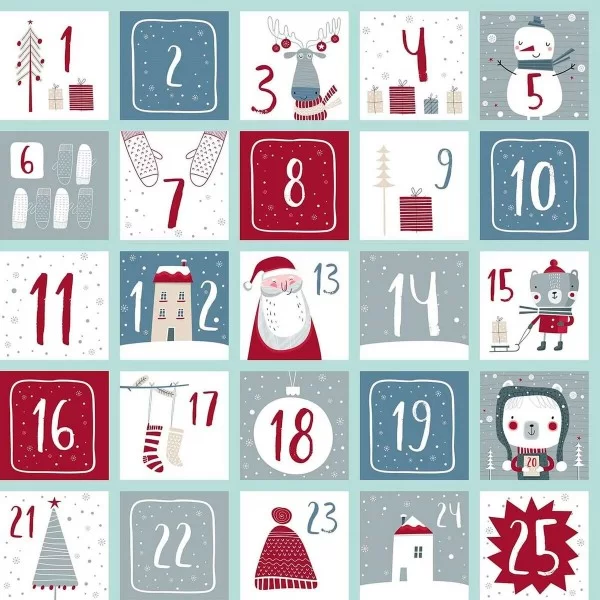 Stain-proof resined tablecloth Mauré Merry Christmas 100 x 140 cm