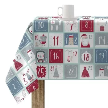 Stain-proof resined tablecloth Mauré Merry Christmas 200...