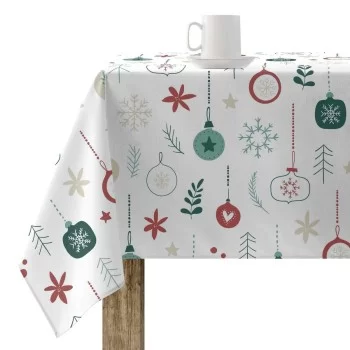 Stain-proof resined tablecloth Mauré Merry Christmas 100...