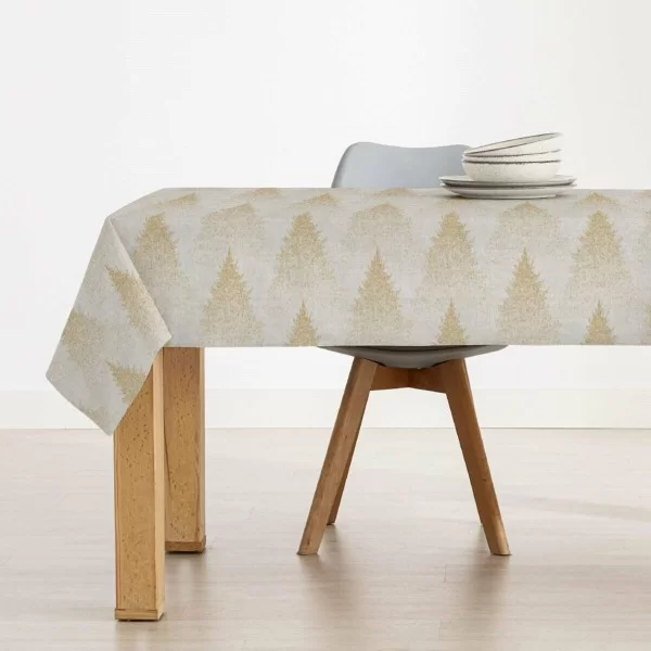 Stain-proof resined tablecloth Mauré Merry Christmas 250 x 140 cm
