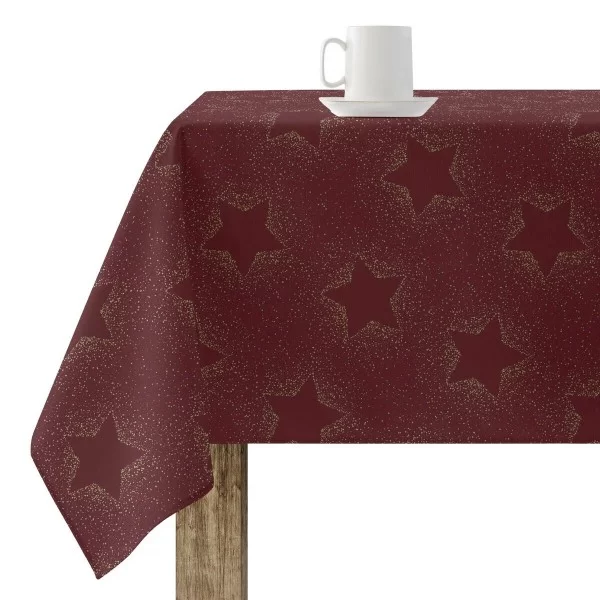 Stain-proof resined tablecloth Mauré Merry Christmas 140 x 140 cm