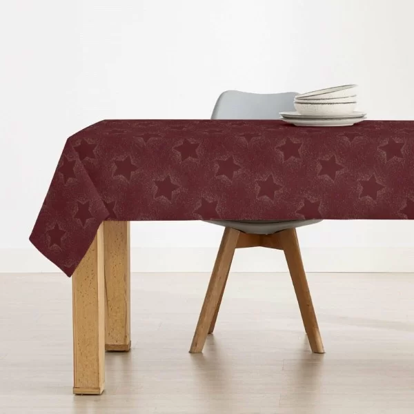 Stain-proof resined tablecloth Mauré Merry Christmas 140 x 140 cm