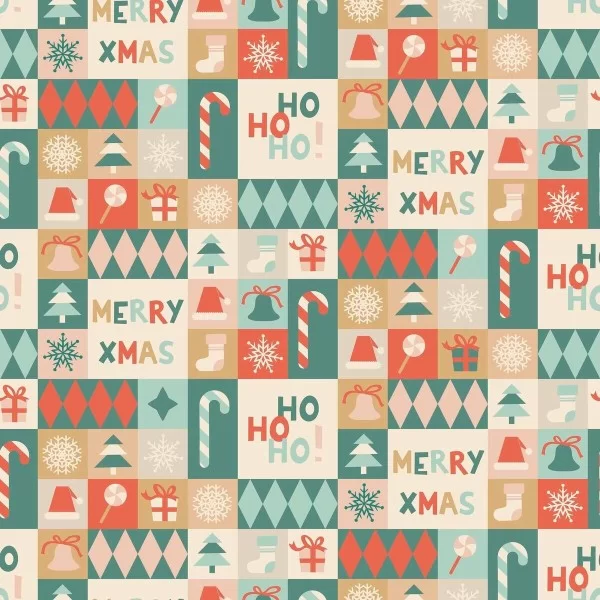 Stain-proof resined tablecloth Mauré Merry Christmas 200 x 140 cm