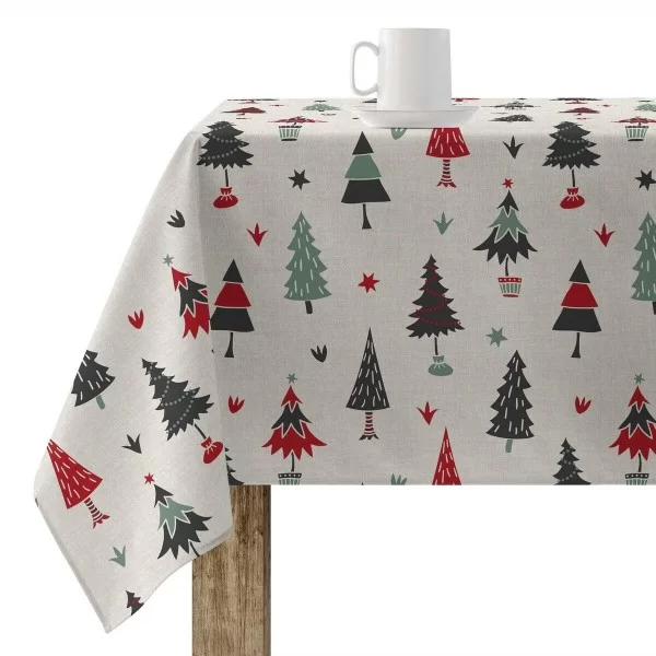 Stain-proof resined tablecloth Mauré Merry Christmas 300 x 140 cm