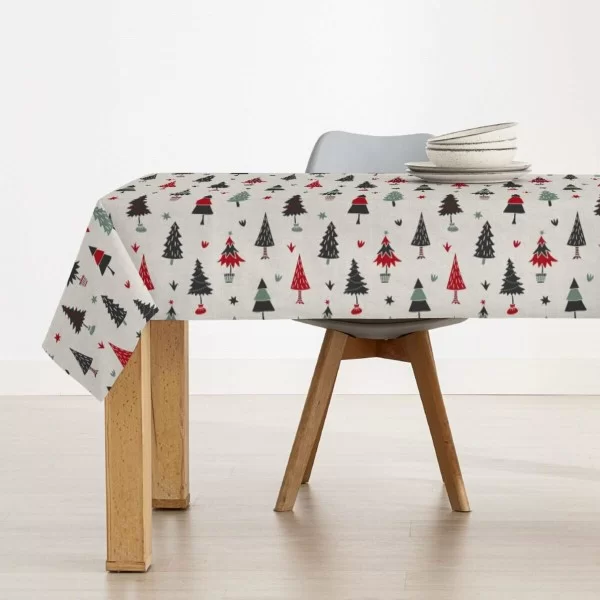 Stain-proof resined tablecloth Mauré Merry Christmas 300 x 140 cm