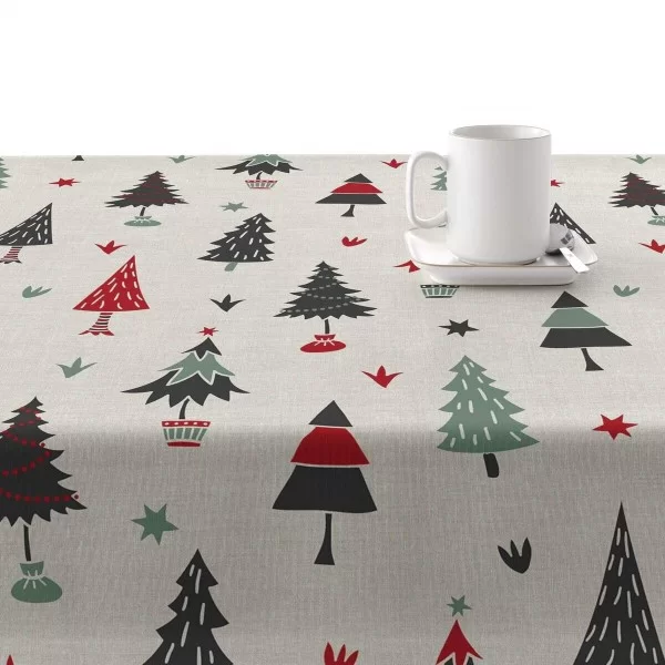 Stain-proof resined tablecloth Mauré Merry Christmas 300 x 140 cm
