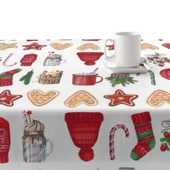 Stain-proof resined tablecloth Mauré Merry Christmas 200... 2