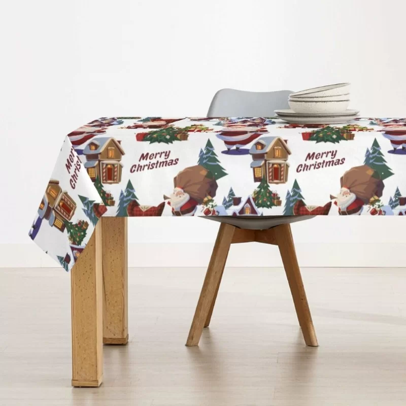 Stain-proof resined tablecloth Mauré Papa Noel...