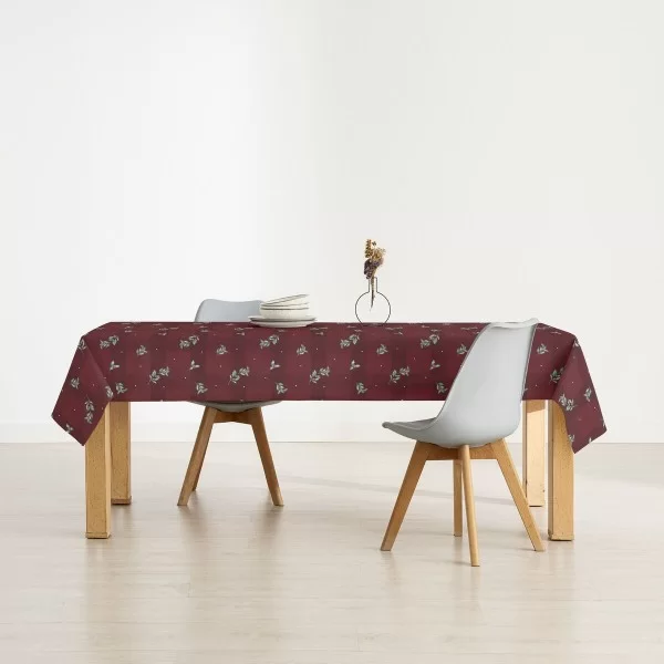 Stain-proof resined tablecloth Mauré Christmas 200 x 140 cm