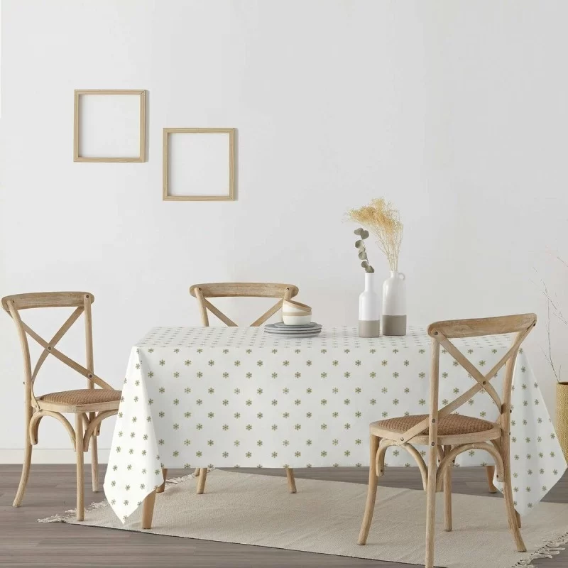 Stain-proof resined tablecloth Mauré Snowflakes...