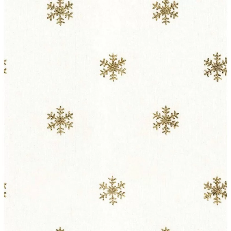 Stain-proof resined tablecloth Mauré Snowflakes...