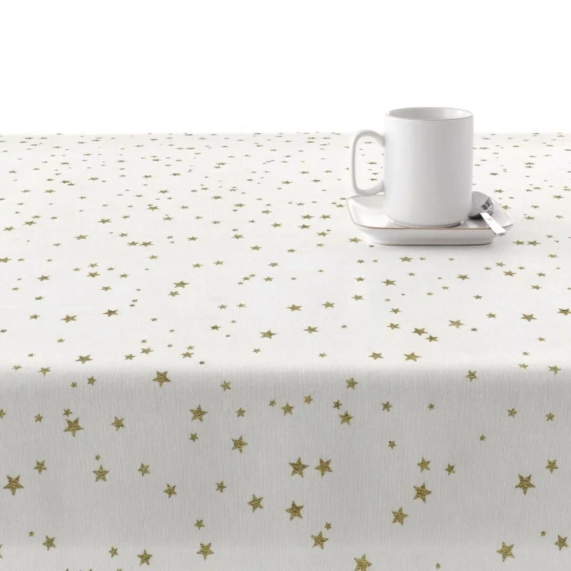 Stain-proof resined tablecloth Mauré Stars Gold...