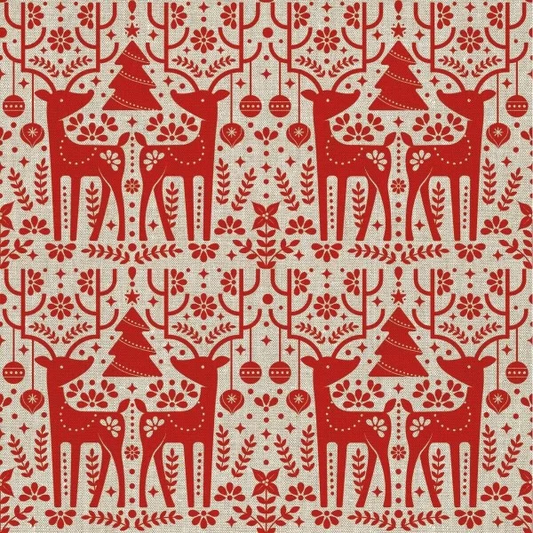 Stain-proof resined tablecloth Mauré Merry Christmas 200 x 140 cm