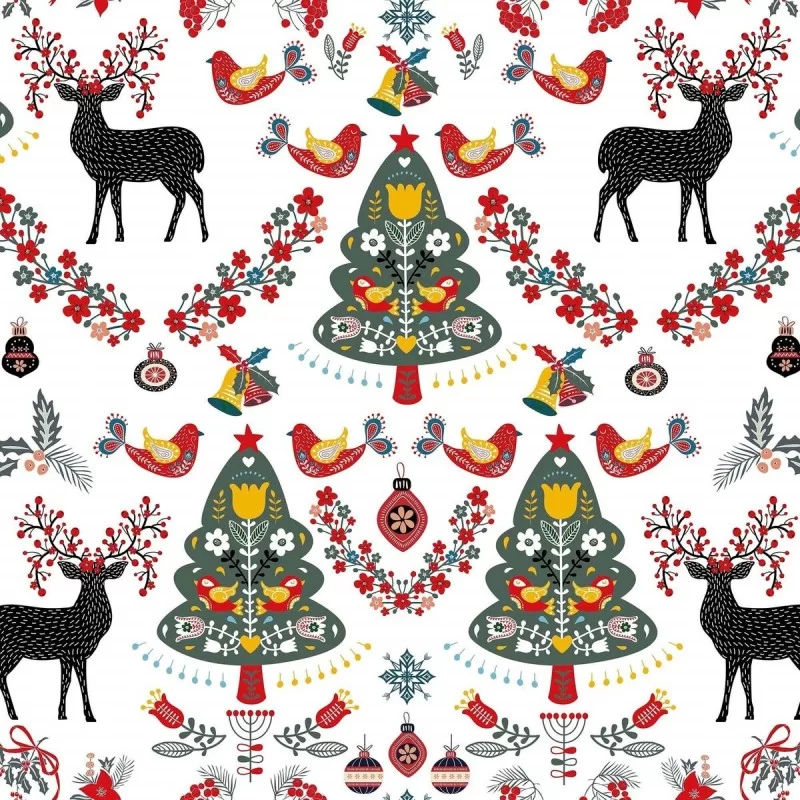 Stain-proof resined tablecloth Mauré Merry...