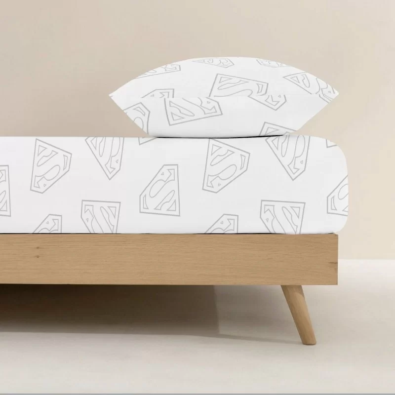 Fitted bottom sheet Superman 140 x 200 cm