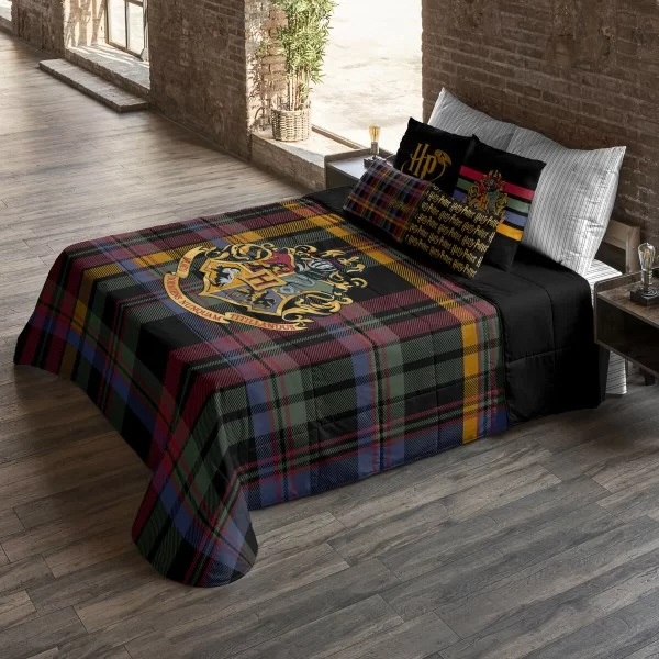 Duvet Harry Potter Classic Hogwarts Multicolour 250 g/m² 190 x 270 cm 190 x 4 x 270 cm Single