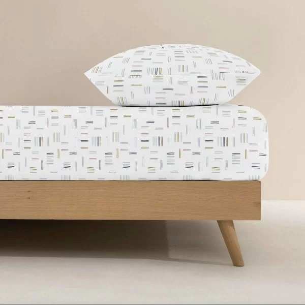 Fitted bottom sheet Kids&Cotton Italo Multicolour 60x120cm
