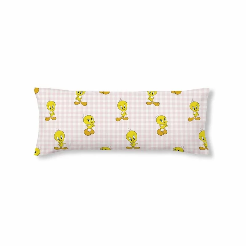 Pillowcase Looney Tunes Tweety Vichy Pink 45 x 125 cm