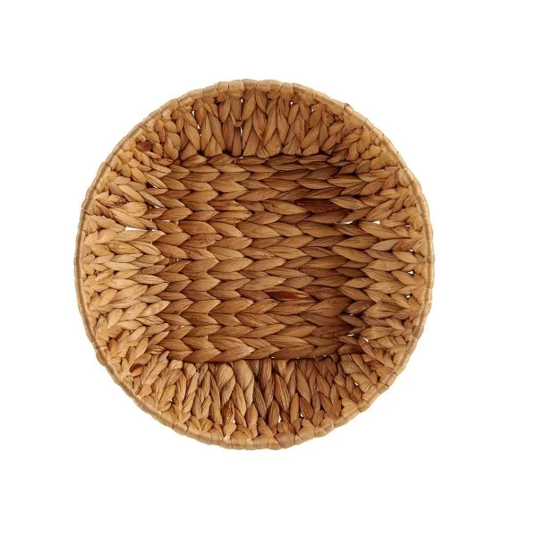 Centerpiece Brown Metal Water hyacinth 29 x 8 x 29 cm (12 Units)
