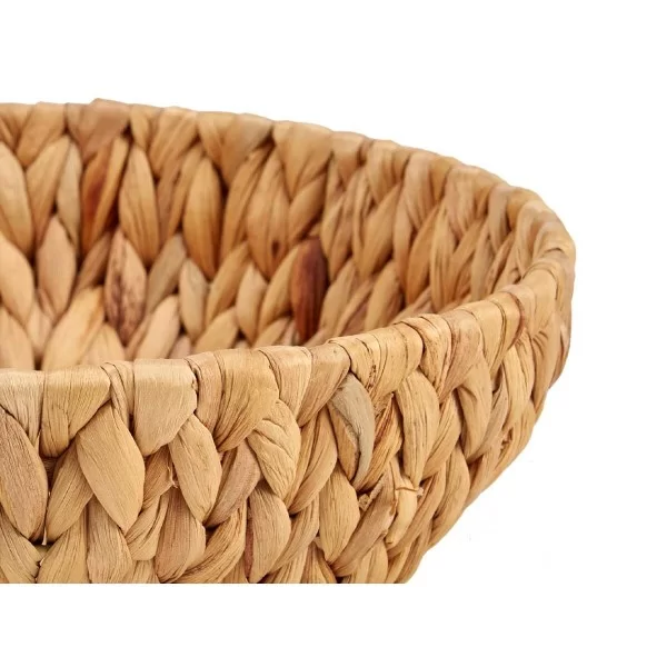 Centerpiece Brown Metal Water hyacinth 29 x 8 x 29 cm (12 Units)