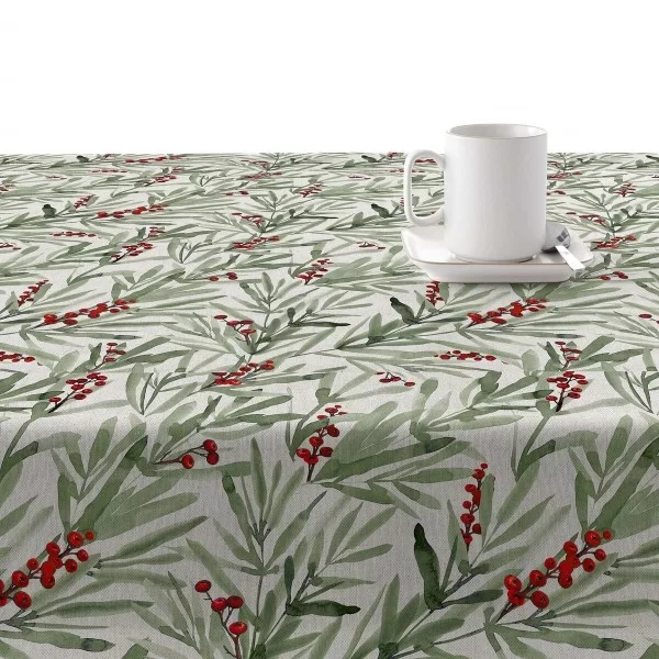 Stain-proof resined tablecloth Mauré Merry Christmas 300 x 140 cm