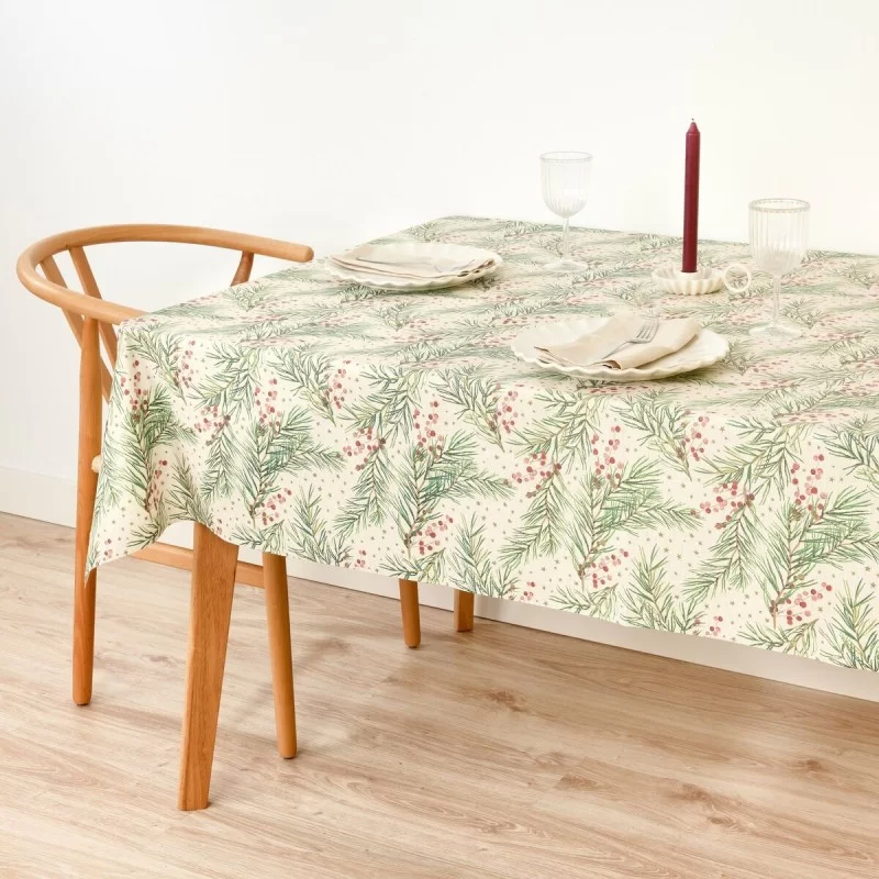Stain-proof tablecloth Mauré Merry Christmas...