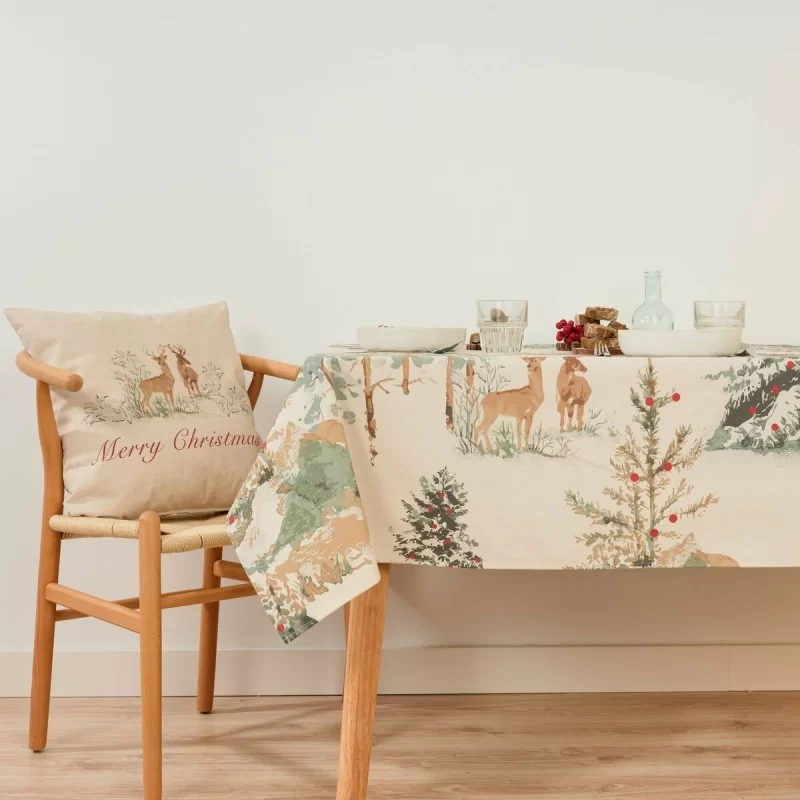 Stain-proof tablecloth Mauré Christmas Deer 350...