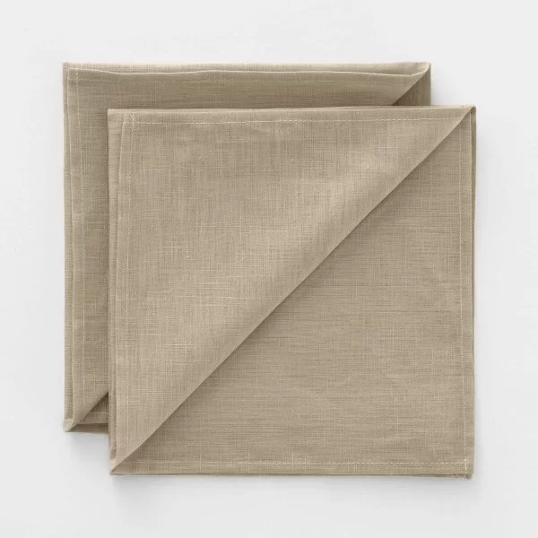 Napkins Mauré 2 Units Taupe