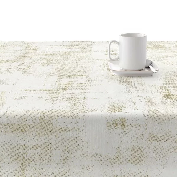 Stain-proof resined tablecloth Mauré Texture Gold 250 x 140 cm