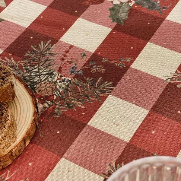 Stain-proof tablecloth Mauré Christmas Mistletoe 200 x 155 cm
