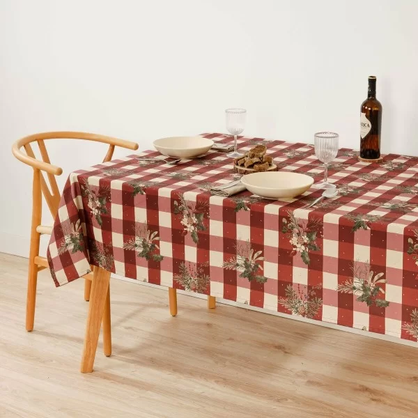 Stain-proof tablecloth Mauré Christmas Mistletoe 200 x 155 cm