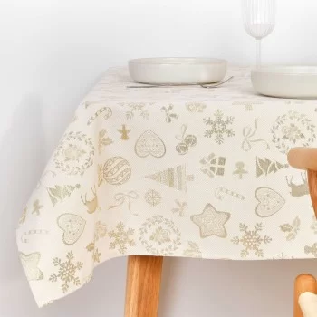 Stain-proof tablecloth Mauré Christmas 240 x 155 cm