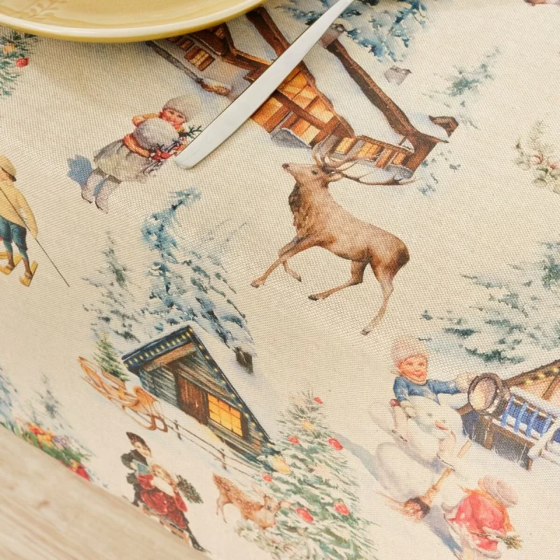 Stain-proof tablecloth Mauré Christmas...
