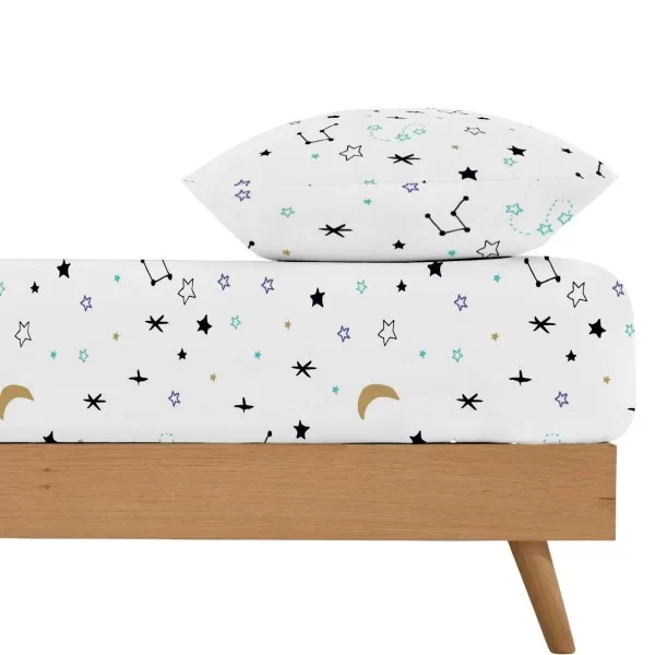 Fitted bottom sheet Kids&Cotton Dayton Multicolour 90 x 200 cm