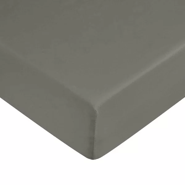 Fitted bottom sheet Ripshop Liso Anthracite Dark grey 105 x 200 cm