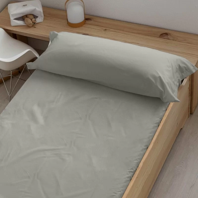 Fitted bottom sheet Ripshop Liso Light grey 160 x 200 cm