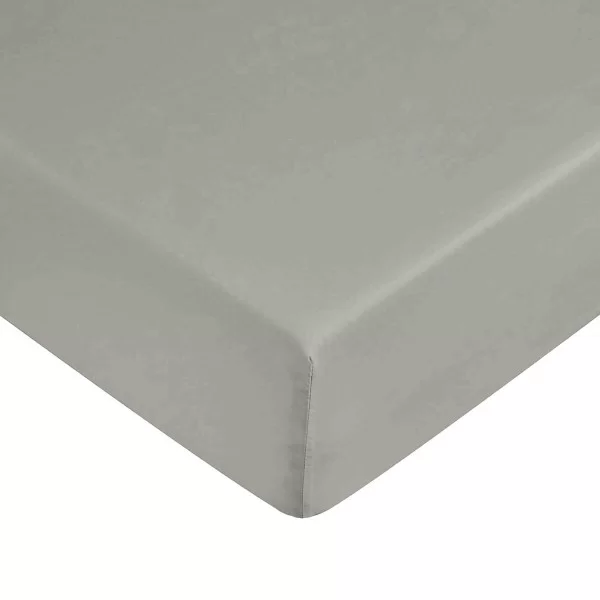 Fitted bottom sheet Ripshop Liso Light grey 160 x 200 cm