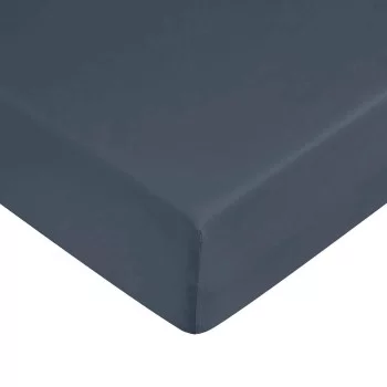 Fitted bottom sheet Ripshop Liso Navy Blue 180 x 200 cm 2