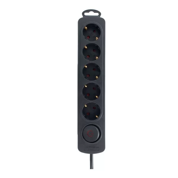 Power Socket - 5 Sockets with Switch TM Electron 250 V