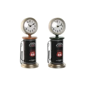 Table clock Home ESPRIT Black Green Orange Metal...