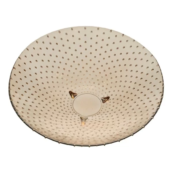 Centerpiece recycled glass Caramel 40 x 40 x 11 cm