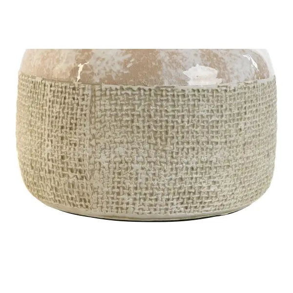 Desk lamp Home ESPRIT Brown Beige Stoneware 50 W 220 V 30 x 30 x 44 cm