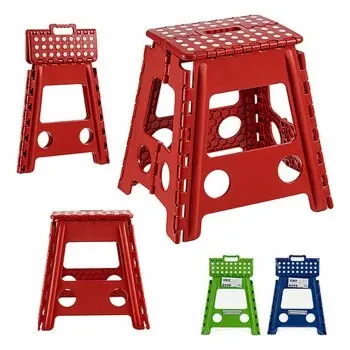 Folding Stool Plastic 39 x 22 x 29 cm (6 Units) 2