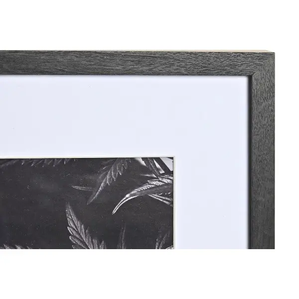 Photo frame DKD Home Decor 33 x 2 x 45 cm Crystal Black White/Black MDF Wood (6 Pieces)