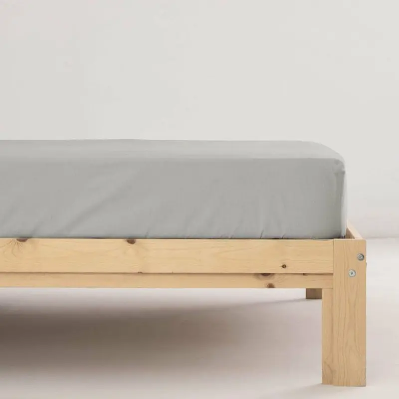 Fitted bottom sheet Ripshop Liso Pearl 160 x 200 cm Smooth