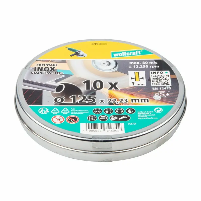 Cutting discs Wolfcraft 8463000 Ø 125 mm (10...