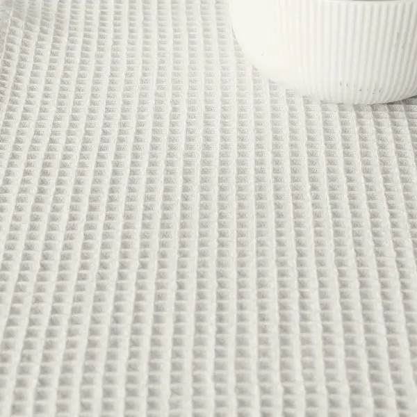 Table Runner Muaré Waffle Cream Natural 45 x 140 cm