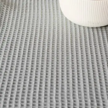 Table Runner Muaré Waffle Light grey 45 x 140 cm 2