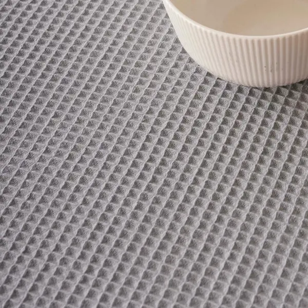 Table Runner Muaré Waffle Grey 45 x 140 cm