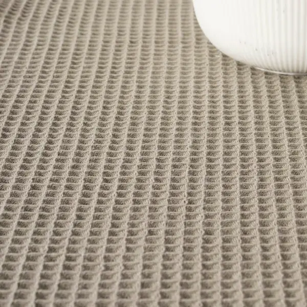 Table Runner Muaré Waffle Walnut 45 x 140 cm